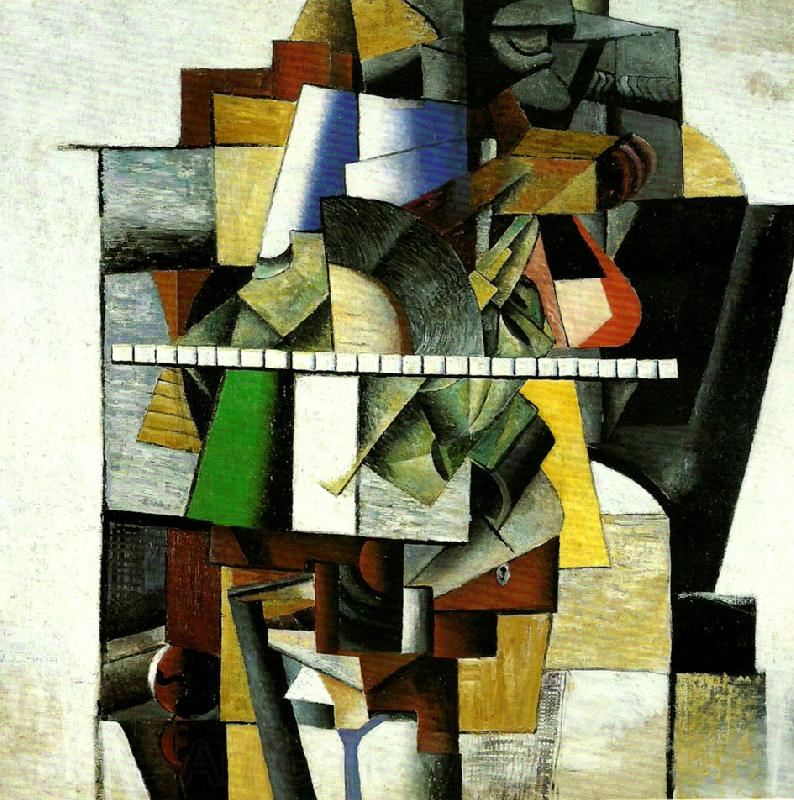 Kazimir Malevich portrait of composer matiushin